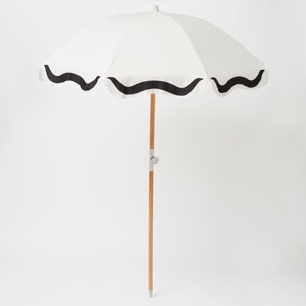 Czarno-biały parasol ogrodowy ø 155 cm Casa Marbella – Sunnylife