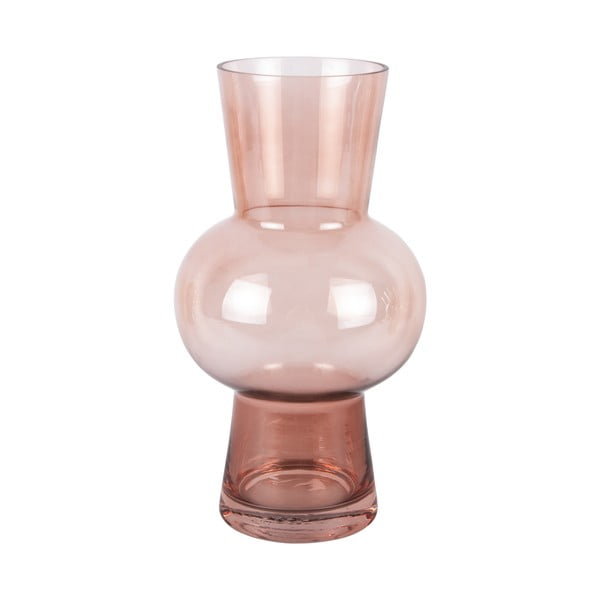 Jasnoróżowy szklany wazon Gleam Sphere – PT LIVING