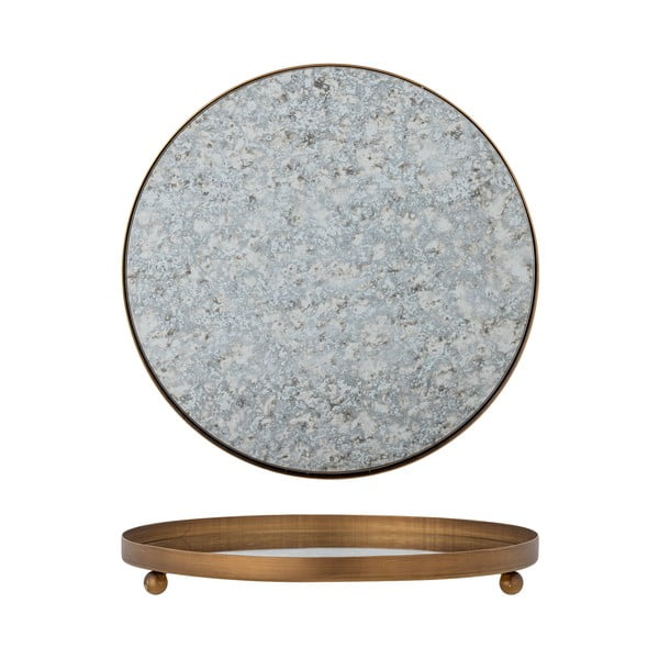 Szklana taca dekoracyjna ø 35 cm Glacier – Bloomingville