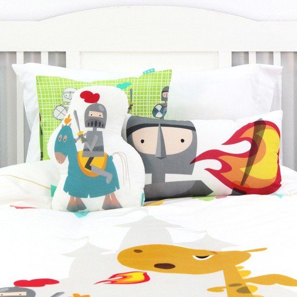 Bawełniana pościel dziecięca z poszewką na poduszkę Mr. Fox Knight, 140x200 cm-image-4