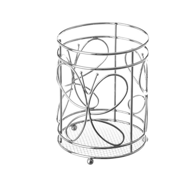 Koszyczek metalowy na sztućce/przybory kuchenne Unimasa, Ø 12 cm