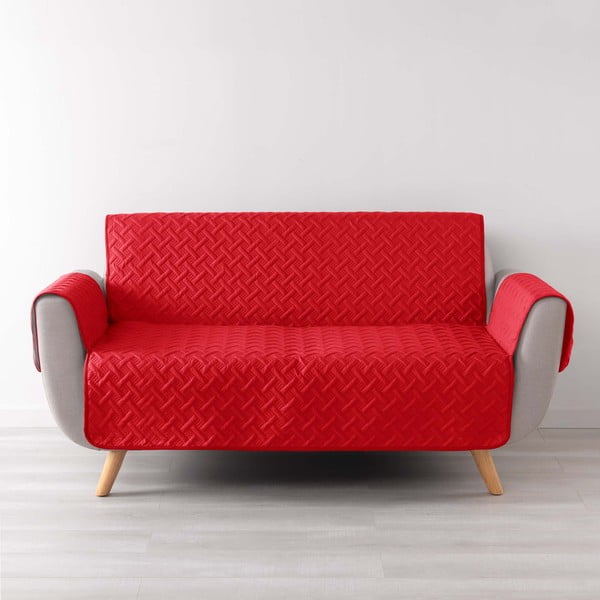 Czerwony ochronny pokrowiec na sofę 4-osobową Lounge – douceur d'intérieur