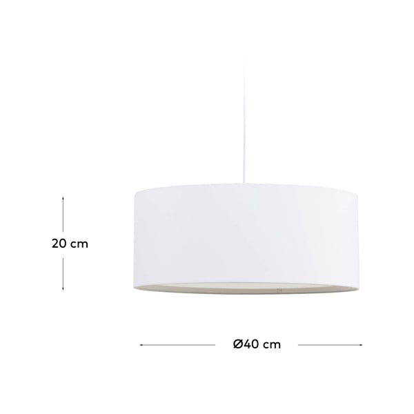 Biały abażur ø 40 cm Santana – Kave Home-image-3