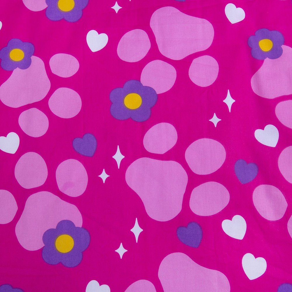 Różowa bawełniana pościel dziecięca do łóżeczka 100x135 cm Paw Patrol "Pawsome friendships grow" – Jerry Fabrics (zdjęcie 6)
