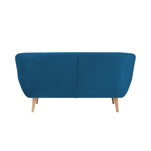 Niebieska sofa 2-osobowa Mazzini Sofas Amelie-image-3