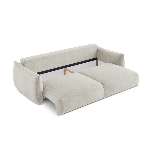 Beżowa rozkładana sofa 230 cm Leila – Makamii-image-4