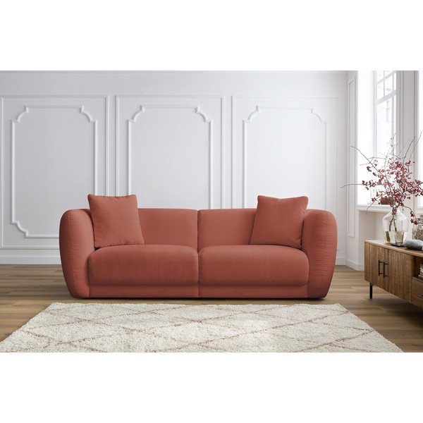 Czerwona sofa 230 cm Bourbon – Bobochic Paris-image-1
