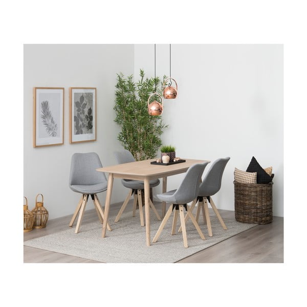 Stół z konstrukcją z drewna dębowego Actona Nagano, 150x80 cm-image-1