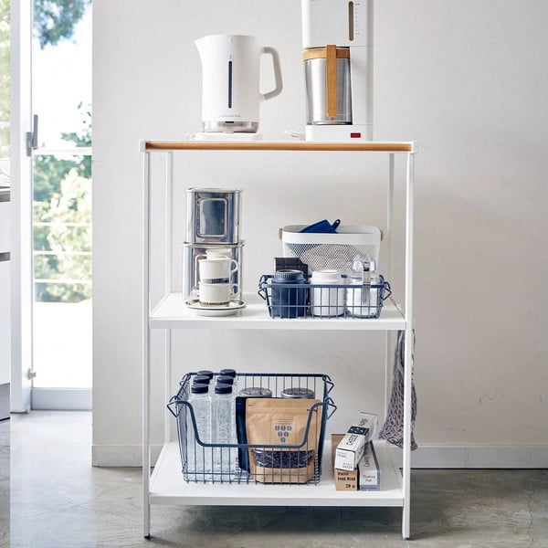 Stalowy regał w matowym białym kolorze 60x90x46,5 cm Tower – YAMAZAKI-image-1