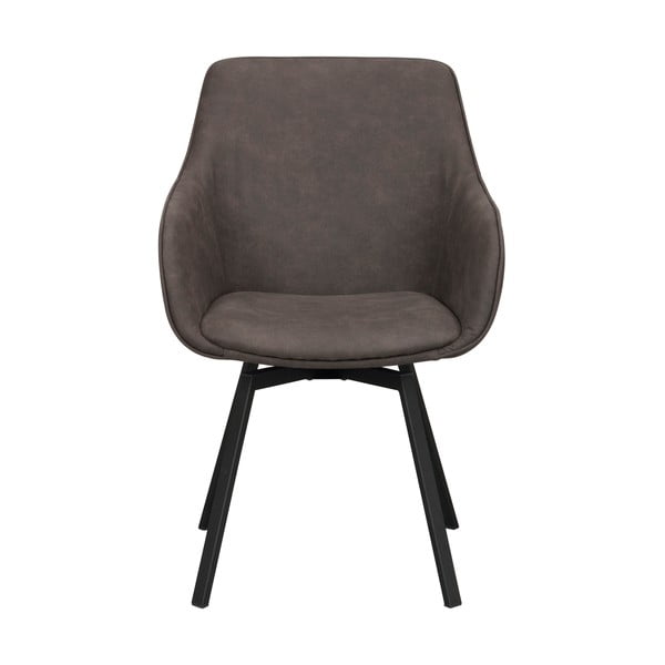 Szare tapicerowane fotele jadalniane zestaw 2 szt. Alison – Rowico-image-2