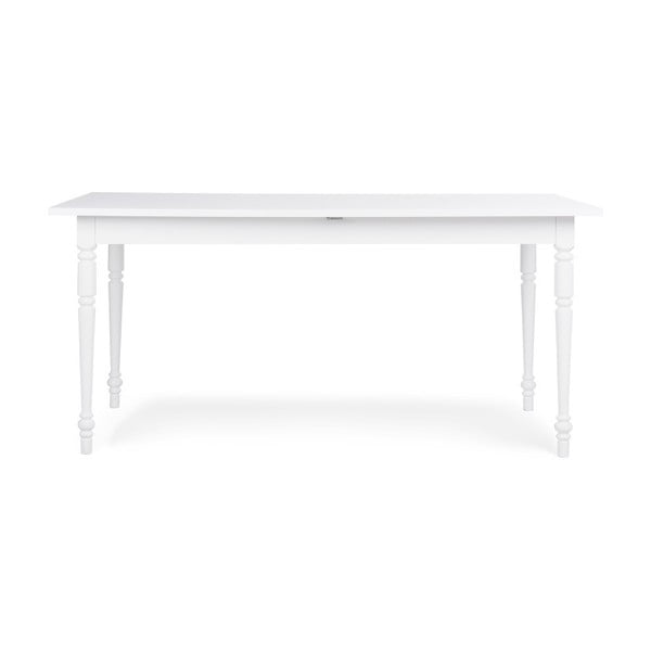 Biały stół rozkładany Intertrade Landwood, 160x90 cm