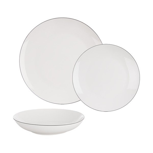 Zestaw talerzy 18 szt. new bone china Decora – Orion