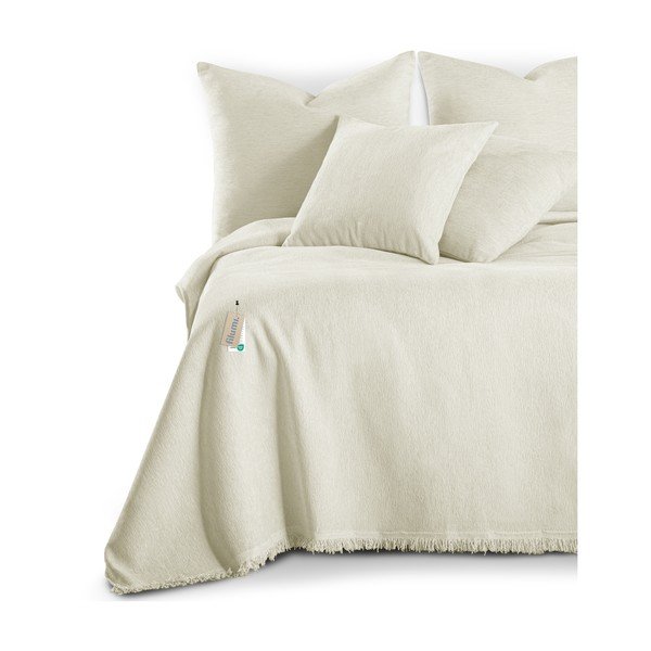 Kremowa narzuta z szenilu 220x240 cm Talo – Filumi