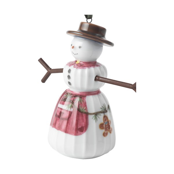 Porcelanowa ręcznie malowana ozdoba świąteczna ø 4,5 cm Hammershøi Snowwife – Kähler Design-image-2