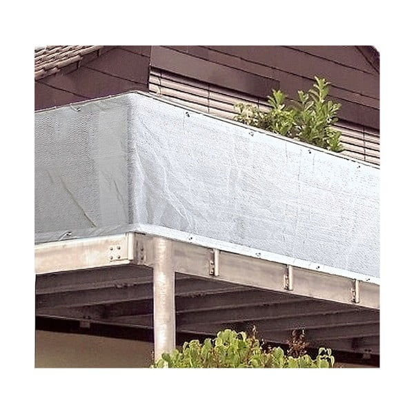 Biała plastikowa osłona balkonowa 300x90 cm – Garden Pleasure