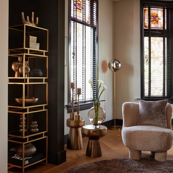 Metalowy okrągły stolik ø 29 cm Dakwa – Light & Living-image-1