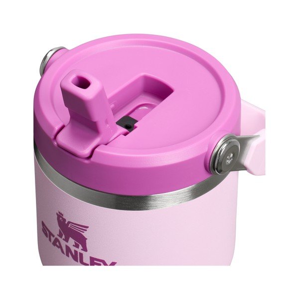 Różowy termos ze stali nierdzewnej 600 ml IceFlow™ Flip Straw 2.0 Cherry Blossom – Stanley-image-2