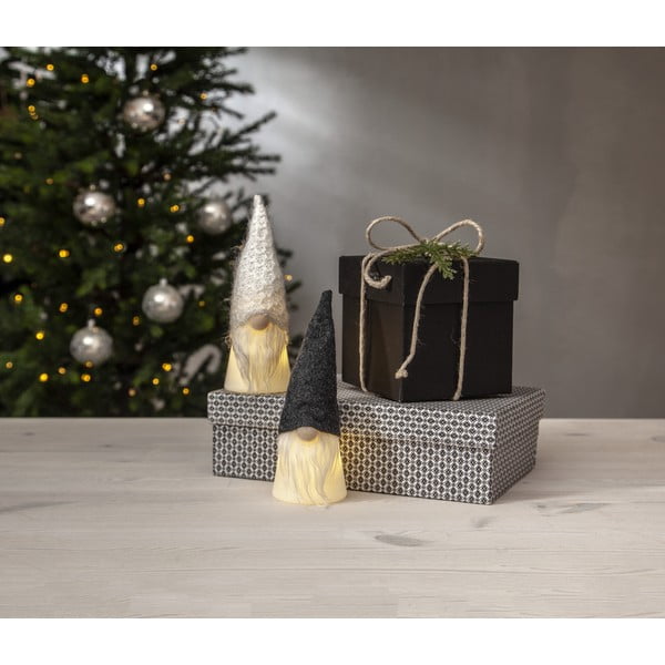 Biało-czarna dekoracja świetlna ze świątecznym motywem ø 6,5 cm Joylight – Star Trading-image-2