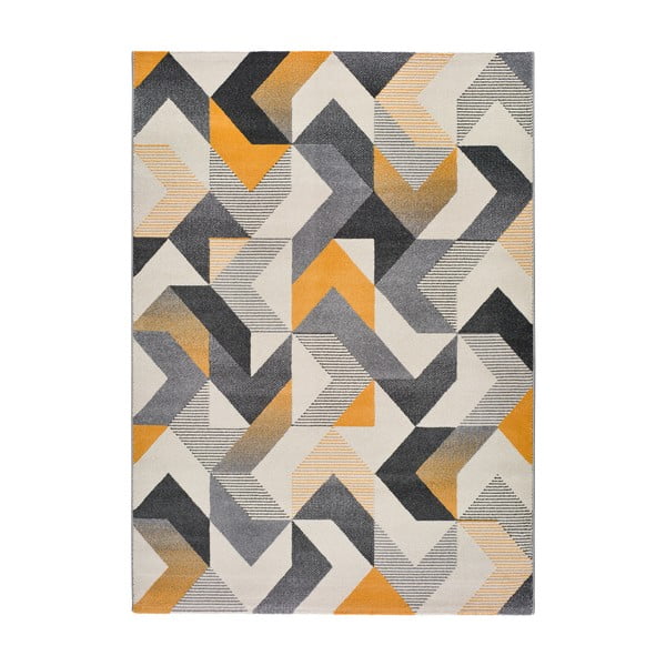 Pomarańczowo-szary dywan Universal Gladys Abstract, 140x200 cm