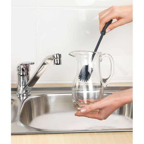 Szara szczotka do naczyń Wenko Sia, délka 25 cm-image-4