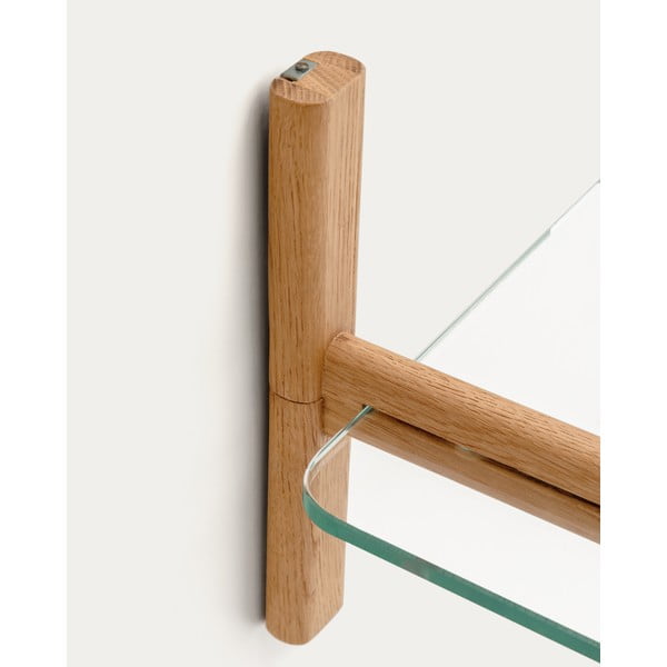 Szklany modułowy system półek w naturalnym kolorze 90x28x30,5 cm Sitra – Kave Home-image-4