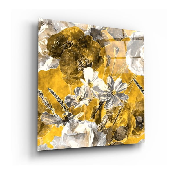 Szklany obraz Insigne Daisies, 40x40 cm