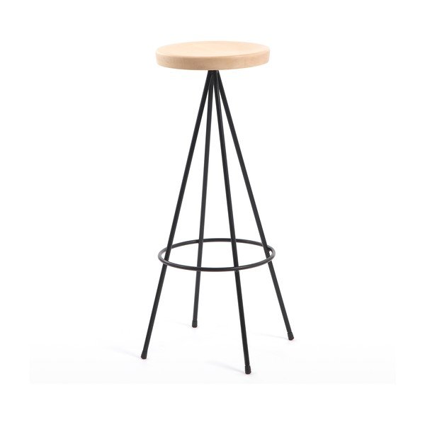 Stołek barowy Mobles 114 Nuta Beech, wysokość 75cm