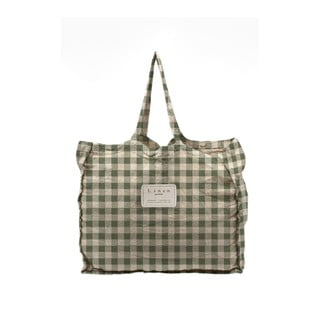 Torba materiałowa Really Nice Things Linen Bag Green Vichy