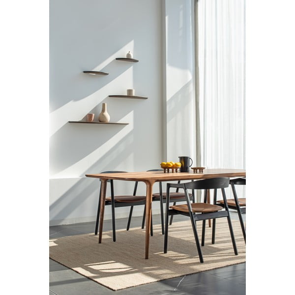 Stół z drewna orzechowego 90x200 cm Fawn – Gazzda-image-2