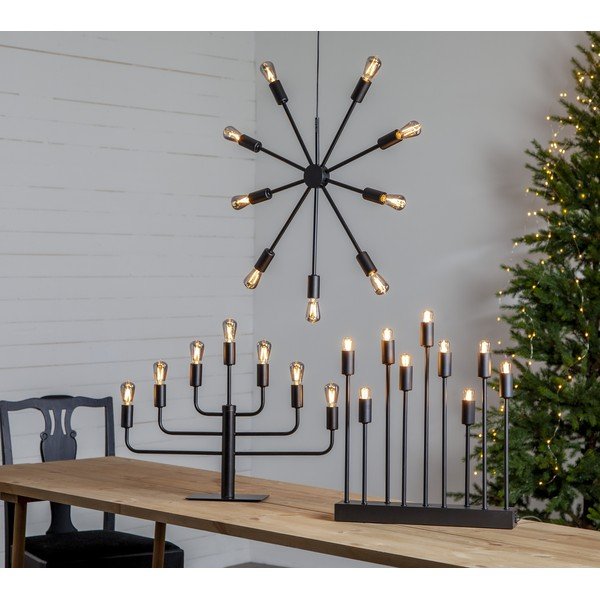 Czarny świecznik LED Best Season Pix, wys. 50 cm-image-1