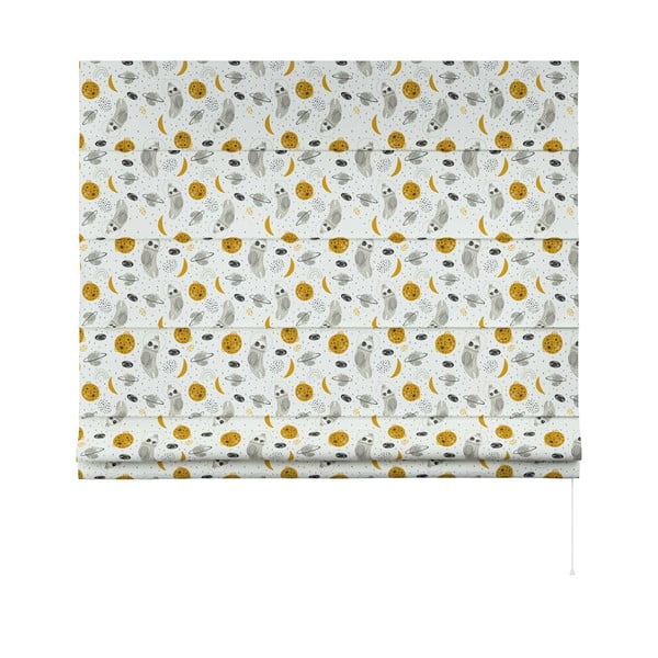 Żółto-biała roleta dziecięca 170x160 cm Magic – Yellow Tipi-image-3