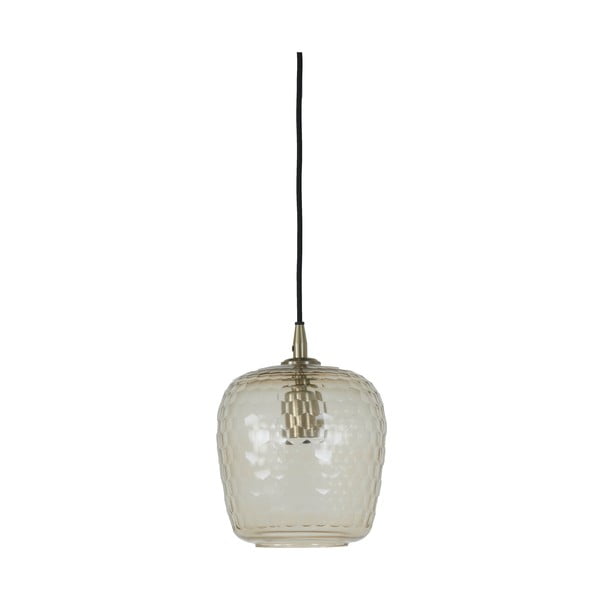 Lampa sufitowa w kolorze brązu z szklanym kloszem ø 17 cm Danita – Light & Living