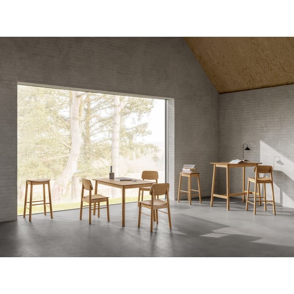 Stół w dekorze dębu 80x120 cm Barlow – Actona-image-1