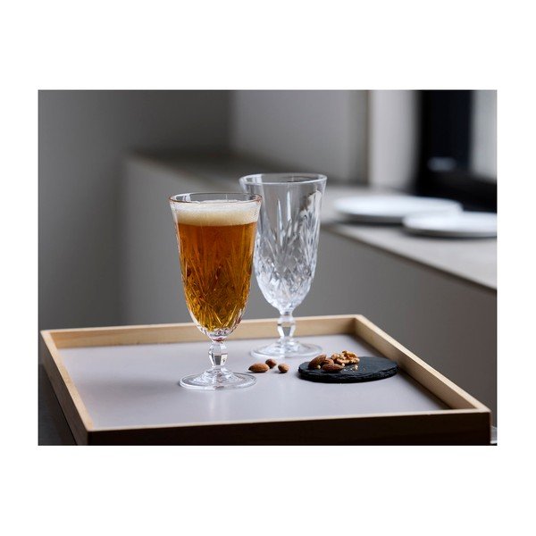 Kryształowe
 kieliszki zestaw 4 szt. do piwa 400 ml Melodia – Lyngby Glas-image-1