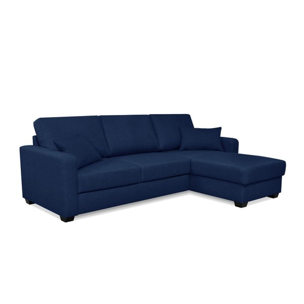 Granatowy rozkładany narożnik prawostronny Cosmopolitan design Milano-image-2