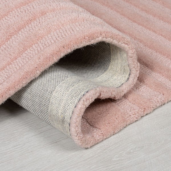Różowy dywan wełniany Flair Rugs Zen Garden, 160x230 cm-image-3