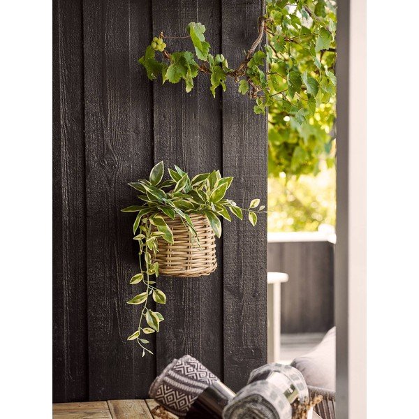 Rattanowa wisząca osłonka na doniczkę na zioła Keli – House Nordic-image-1