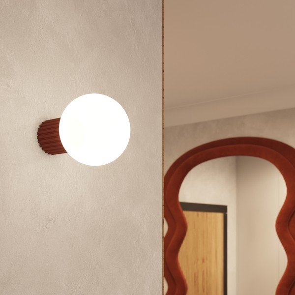 Pomarańczowy kinkiet ø 12 cm Orbital – Sollux-image-4