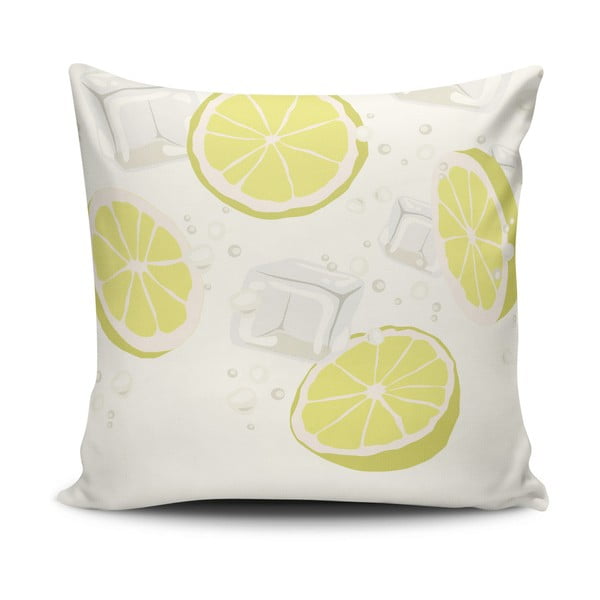 Poszewka na poduszkę z domieszką bawełny Cushion Love Lemons, 45x45 cm
