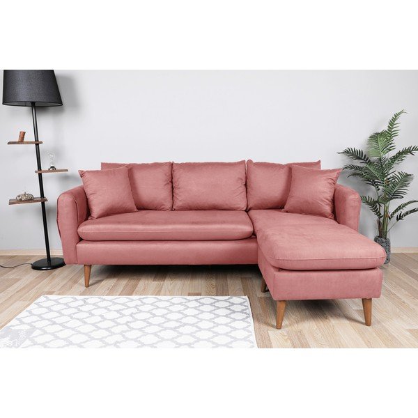 Jasnoróżowa sofa 215 cm Sofia – Balcab Home-image-1