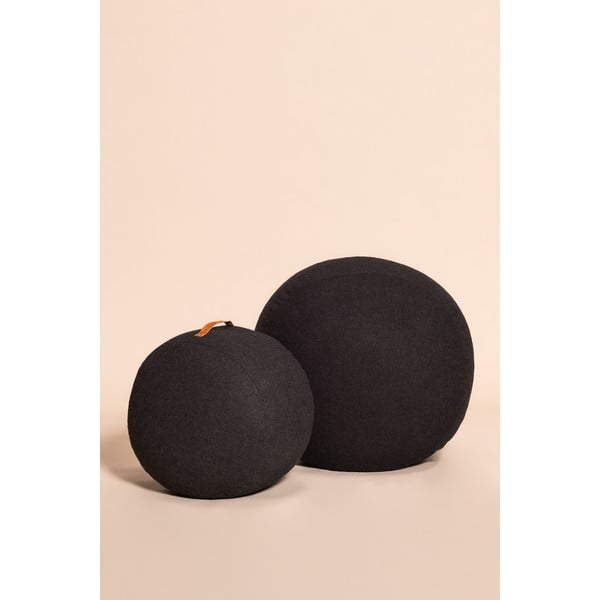 Czarny puf Hübsch Gudmund, ø 75 cm-image-3