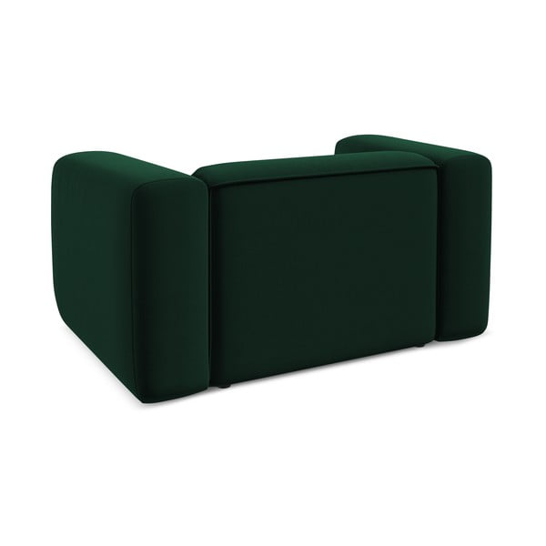 Ciemnozielony aksamitny fotel Ekahi – Makamii-image-4