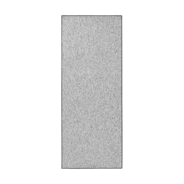 Szary chodnik 80x300 cm Wolly – BT Carpet