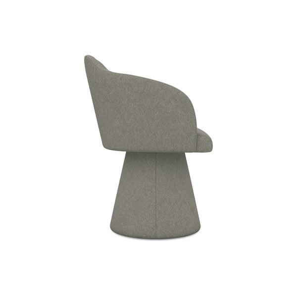 Szary tapicerowany fotel jadalniany Kanoa – Makamii-image-2