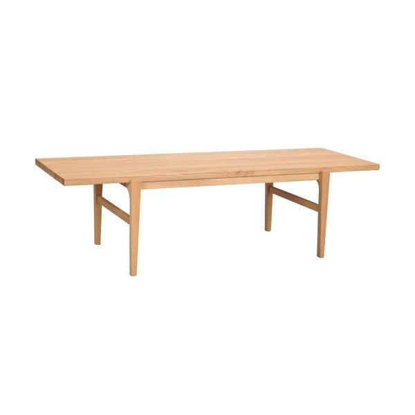 Ciemny naturalny stolik z drewna dębowego Rowico Ness, 160x60 cm-image-2
