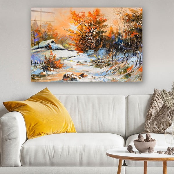 Szklany obraz 100x70 cm Winter – Wallity-image-1