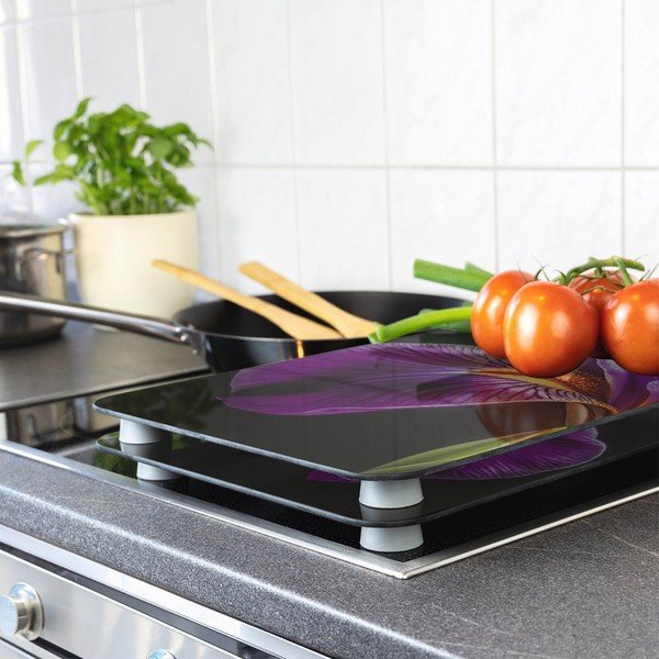 Płyty ochronne na kuchenkę zestaw 2 szt. ze szkła hartowanego 52x30 cm Abdeckplatte  – Wenko-image-1