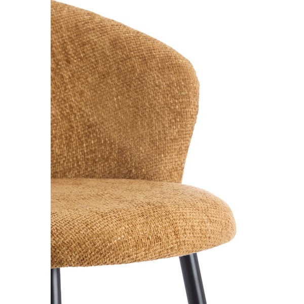 Metalowe fotele jadalniane zestaw 2 szt. w kolorze ochry Radaja – Light & Living-image-1