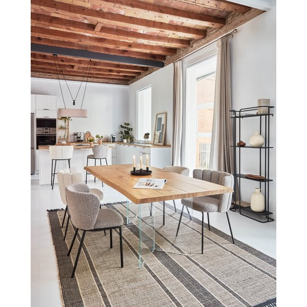 Stół z blatem w dekorze dębu 90x160 cm Lotty – Kave Home-image-1