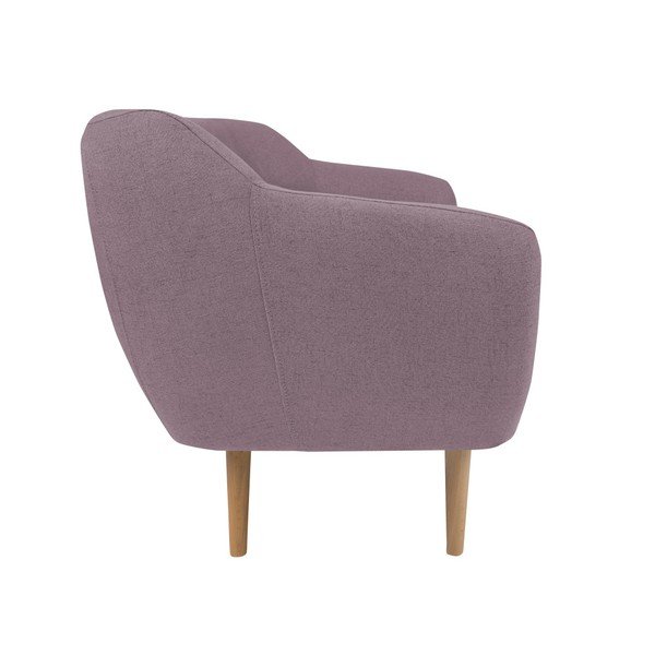 Różowa sofa 2-osobowa z jasnymi nogami Mazzini Sofas Sicile-image-2